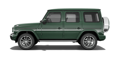 벤츠_The New G-Class_2025년형_color_ext_side_MANUFAKTUR 딥 그린 솔리드 논 메탈릭.png