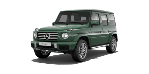 벤츠_The New G-Class_2025년형_color_ext_left_MANUFAKTUR 딥 그린 솔리드 논 메탈릭.png